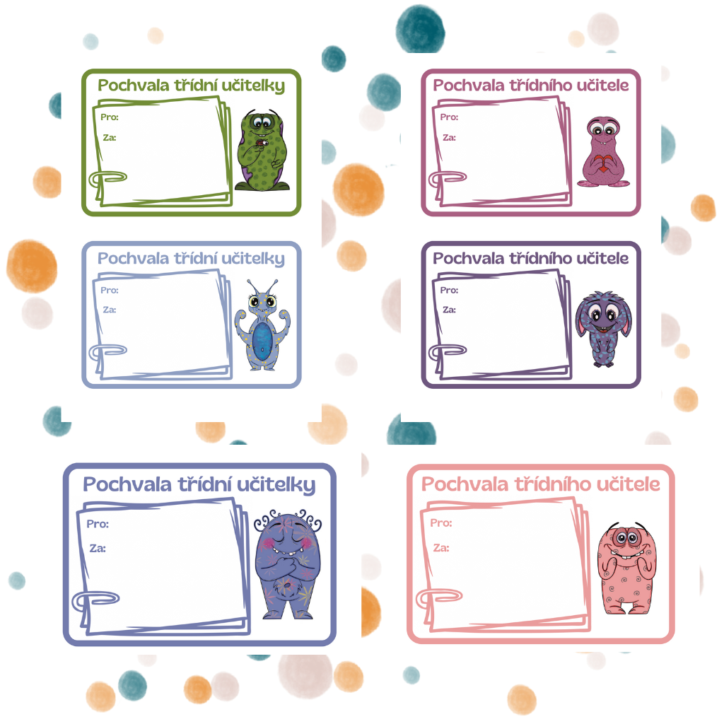 Pochvalné listy s Trapišerkami